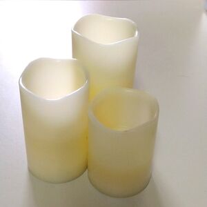 No Wick Candles set of 3